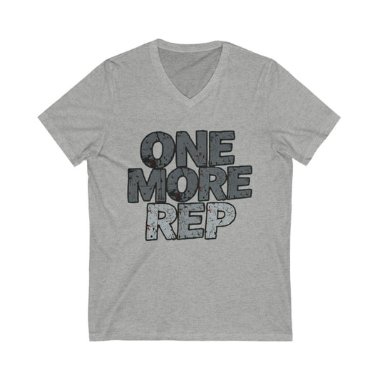 One More Rep - Unisex Jersey Short Sleeve V-Neck Tee